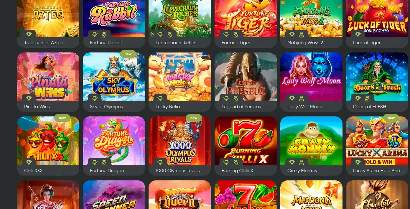 Casino Ra — интерфейс игрового зала
